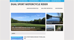 Desktop Screenshot of dualsportmcrider.com